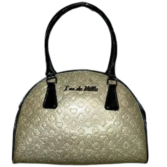 Lux de Ville Black Jack Card Suits Silver and Black Bowler - Picture 1 of 16